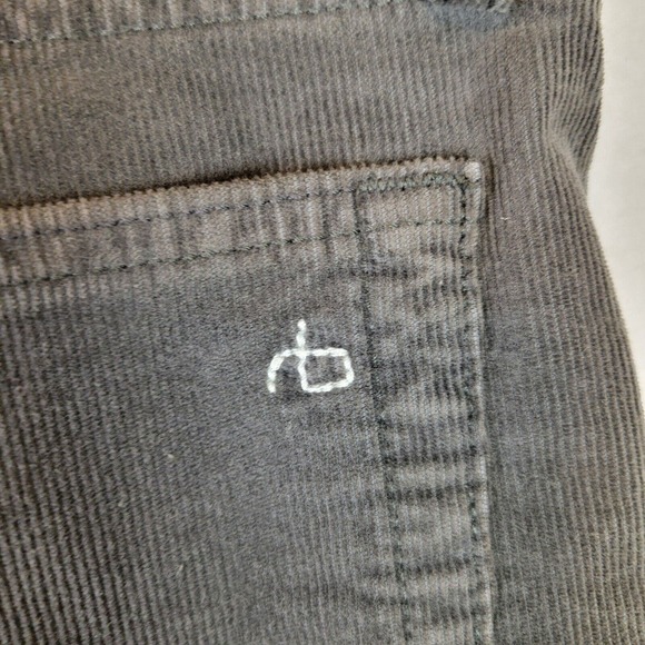Rag & Bone Mens Corduroy Mid Rise Straight Leg Chino Pants Size 32 Gray Preppy - Picture 10 of 11